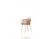 Кресло плетеное с мягким сиденьем VeryWood Zantilam ясень, роуп, ткань Фото 4