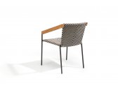 Кресло плетеное Ethimo Allaperto Bistro тик, алюминий, роуп кофейный, светло-серый, темно-серый Фото 9