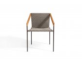 Кресло плетеное Ethimo Allaperto Bistro тик, алюминий, роуп кофейный, светло-серый, темно-серый Фото 7