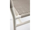Кресло металлическое плетеное Ethimo Kilt алюминий, роуп теплый белый, светло-серый Фото 7
