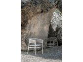 Кресло металлическое плетеное Ethimo Kilt алюминий, роуп теплый белый, светло-серый Фото 8