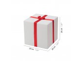 Светильник пластиковый Куб SLIDE Merry Cubo 20 Lighting полиэтилен, атлас белый, красный Фото 2
