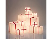 Светильник пластиковый Куб SLIDE Merry Cubo 20 Lighting полиэтилен, атлас белый, красный Фото 7