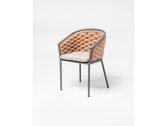 Комплект обеденной мебели RosaDesign Manhattan тик, алюминий, роуп, ткань натуральный, антрацит, розовый, серый Фото 3