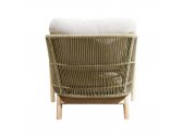Комплект деревянной плетеной мебели Tagliamento Talara акация, роуп, олефин, искусственный камень бежевый, лен Фото 21