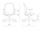 Кресло компьютерное Kastel Key Smart сталь, нейлон, полипропилен, стекловолокно, полиуретан, ткань Фото 2