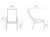 Лаунж-кресло пластиковое Nardi Net Lounge стеклопластик тортора Фото 2