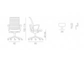 Кресло компьютерное Kastel Konica алюминий, нейлон, полипропилен, полиуретан, сталь, полиэстер, ткань Фото 2