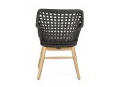 Кресло плетеное с подушкой Garden Relax Wilson тик, алюминий, искусственный ротанг, олефин натуральный, черный, серый Фото 5