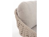 Диван двухместный с подушками Garden Relax Tamires алюминий, тик, роуп, олефин натуральный, бежевый, серый Фото 5