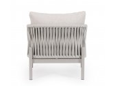 Лаунж-кресло плетеное с подушками Garden Relax Florencia алюминий, роуп, олефин лунный Фото 5