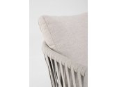 Лаунж-кресло плетеное с подушками Garden Relax Florencia алюминий, роуп, олефин лунный Фото 8