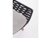 Лаунж-лежак плетеный с подушками Garden Relax Tamires тик, алюминий, роуп, олефин натуральный, антрацит, серый Фото 7