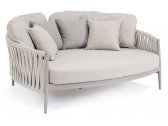 Лаунж-лежак плетеный с подушками Garden Relax Jacinta алюминий, роуп, олефин серый Фото 1