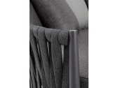 Лаунж-лежак плетеный с подушками Garden Relax Jacinta алюминий, роуп, олефин антрацит, серый Фото 5