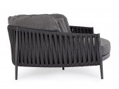 Лаунж-лежак плетеный с подушками Garden Relax Jacinta алюминий, роуп, олефин антрацит, серый Фото 3