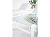Шезлонг-лежак металлический Garden Relax Skipper алюминий, текстилен белый Фото 7