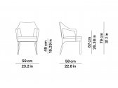 Кресло плетеное с подушкой POINT Caddie алюминий, искусственный ротанг, ткань черный Фото 2