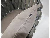 Кресло плетеное с подушками Tagliamento Verona алюминий, роуп, акрил антрацит, темно-серый, темно-коричневый Фото 8
