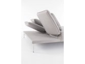 Двухместный лежак мягкий Garden Relax Viper алюминий, олефин белый, серый Фото 4