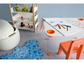 Стол детский Magis Little Flare поликарбонат, МДФ прозрачный, белый, оранжевый Фото 7