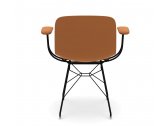 Кресло пластиковое Magis Troy сталь, полипропилен черный, коричневый Фото 8