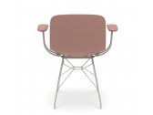 Кресло пластиковое Magis Troy сталь, полипропилен белый, розовый Фото 5