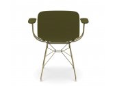 Кресло пластиковое Magis Troy сталь, полипропилен золотой, темно-зеленый Фото 4