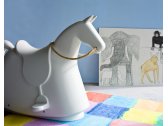 Лошадь-качалка пластиковая Magis Rocky полиэтилен, веревка белый Фото 6