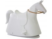 Лошадь-качалка пластиковая Magis Rocky полиэтилен, веревка белый Фото 1