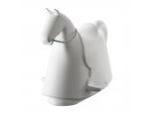 Лошадь-качалка пластиковая Magis Rocky полиэтилен, веревка белый Фото 4