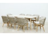Комплект деревянной мебели Tagliamento Mali эвкалипт, алюминий, роуп, полиэстер натуральный Фото 5