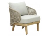Комплект деревянной мебели Tagliamento Mali эвкалипт, алюминий, роуп, ткань натуральный Фото 8