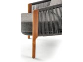 Комплект плетеной мебели Grattoni Bahamas алюминий, роуп, акрил антрацит, темно-серый, угольный Фото 4