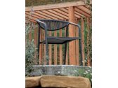 Кресло плетеное текстиленовое Grattoni Maui алюминий, роуп, текстилен антрацит, темно-серый, серебристо-черный Фото 4
