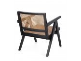 Лаунж-кресло плетеное Garden Relax Galia тик, искусственный ротанг черный, натуральный Фото 4