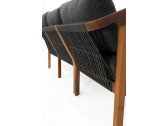 Комплект деревянной плетеной мебели Tagliamento Idea ироко, роуп, ткань Фото 13