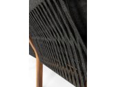 Комплект деревянной плетеной мебели Tagliamento Idea ироко, роуп, ткань Фото 14