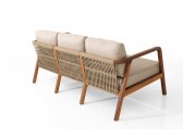 Комплект деревянной плетеной мебели Tagliamento Idea ироко, роуп, ткань Фото 7