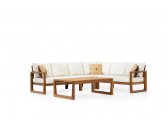 Комплект деревянной мебели Tagliamento Deep ироко, ткань Фото 7