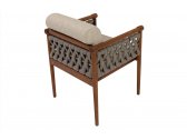 Комплект деревянной плетеной мебели Tagliamento Knob ироко, роуп, ткань Фото 13