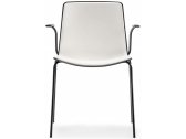 Кресло пластиковое PEDRALI Tweet металл, стеклопластик белый, черный Фото 1