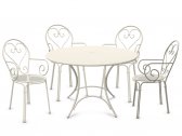Комплект обеденной мебели EMU Pigalle сталь белый Фото 1