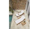 Лежак деревянный с матрасом POINT Paralel тик, акрил, пенополиуретан Фото 12