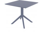 Комплект пластиковой мебели Siesta Contract Sky 80 Air сталь, стеклопластик темно-серый Фото 5