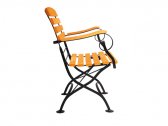 Кресло деревянное 1 ШТ в наличии, ACACIA Maja металл, массив робинии антрацит, натуральный Фото 4