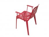 Кресло металлическое EMU Pattern сталь красный Фото 2