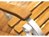 Кресло деревянное ACACIA London металл, массив робинии белый, натуральный Фото 3