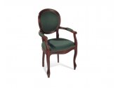 Кресло с подлокотниками в стиле барокко HM дерево, ткань на выбор Фото 1