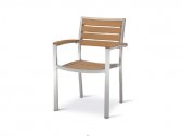 Кресло деревянное Grattoni GS 937 алюминий, тик Фото 1